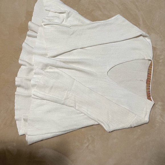 Free People oversized v-neck sweater size L oatmeal cream - Picture 4 of 15